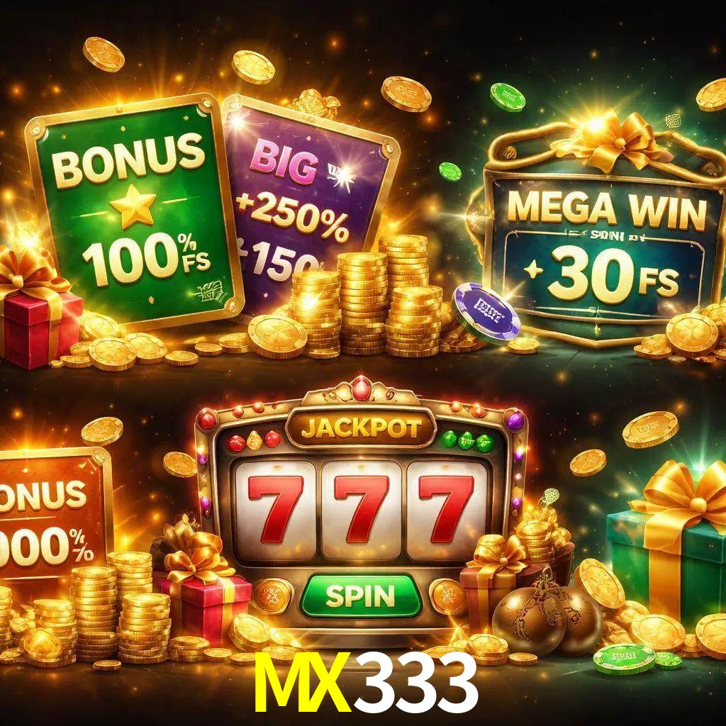Tipos de bonos MX333 incluyendo recompensas de bienvenida y promociones continuas