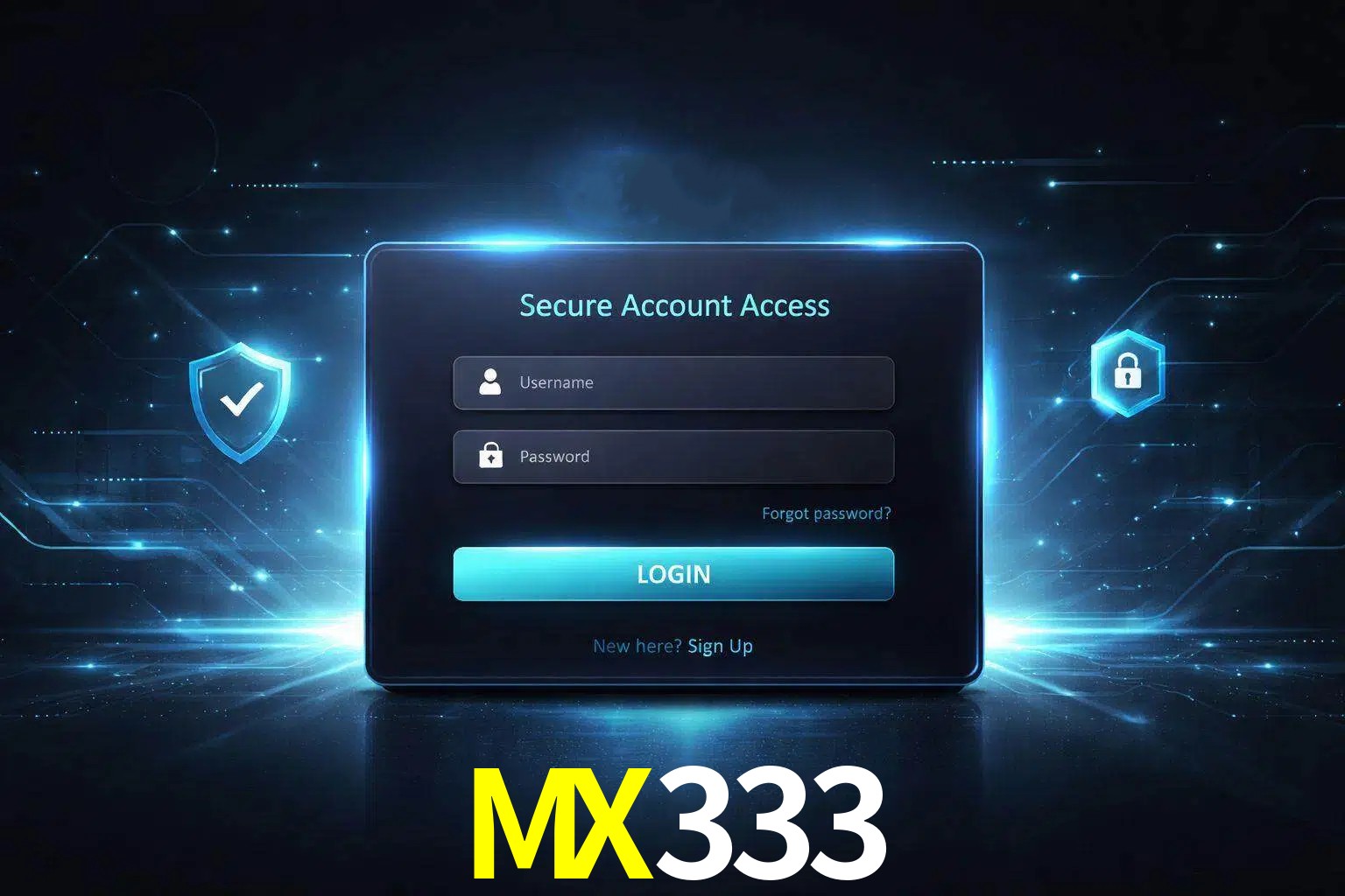 Pantalla de inicio de sesión de cuenta MX333 para usuarios en México